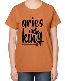 Aries king 108# - aries-  Ladies T-Shirt