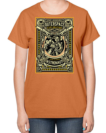 Astronaut Outerspace Exploration 36# - space-  Ladies T-Shirt