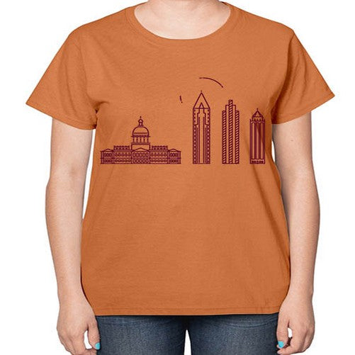 Atlanta 373# - cities-  Ladies T-Shirt