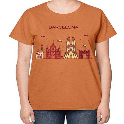 Barcelona 415# - cities-  Ladies T-Shirt