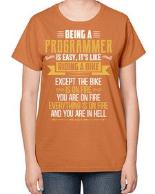 Being a Programmer 3# - computer-  Ladies T-Shirt