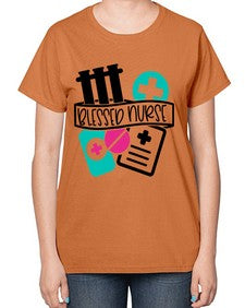 Blessed Nurse Style Style 627# - nurse-  Ladies T-Shirt