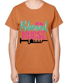Blessed Nurse Style Style 628# - nurse-  Ladies T-Shirt