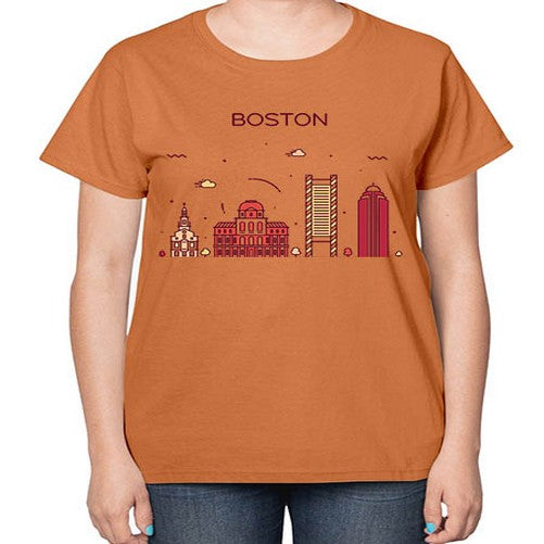 Boston 481# - cities-  Ladies T-Shirt