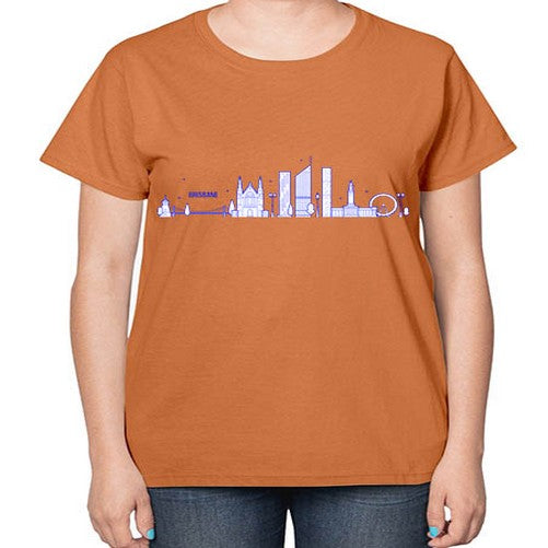 Brisbane 497# - cities-  Ladies T-Shirt