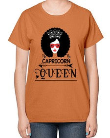 Capricorn queen 197# - capricorn-  Ladies T-Shirt