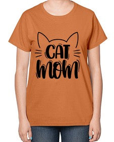 Cat Mom Style 85# - cats-  Ladies T-Shirt