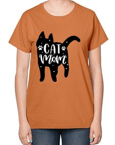 Cat Mom Style 86# - cats-  Ladies T-Shirt