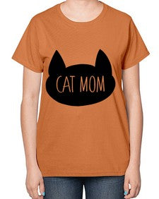 Cat Mom - cats-  Ladies T-Shirt