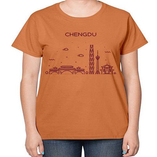 Chengdu 561# - cities-  Ladies T-Shirt