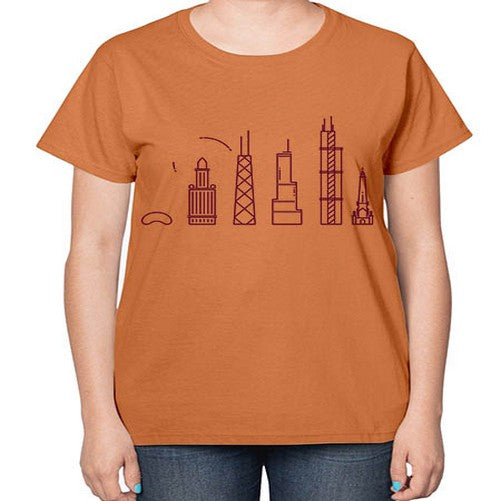 Chicago 570# - cities-  Ladies T-Shirt