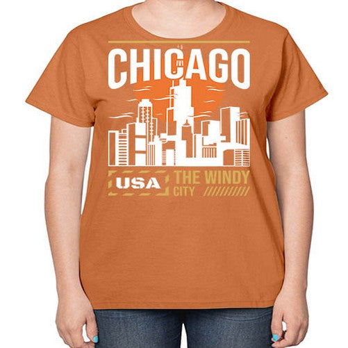 Chicago 571# - cities-  Ladies T-Shirt
