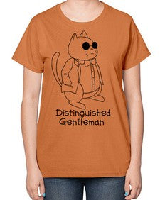 Distinguished Gentleman - cats-  Ladies T-Shirt