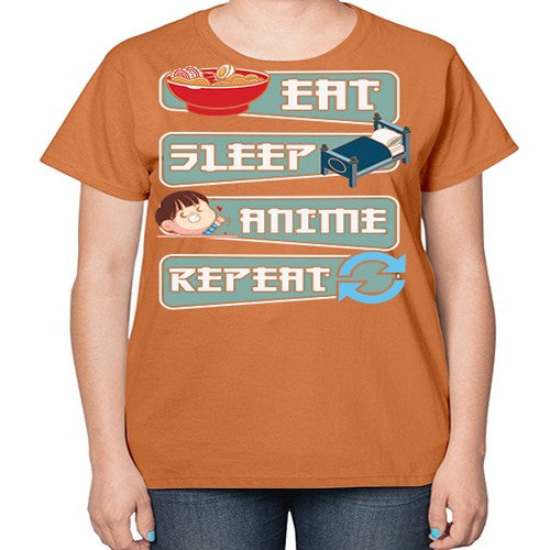 Eat Sleep Anime Repeat Anime Manga 227# - anime-  Ladies T-Shirt
