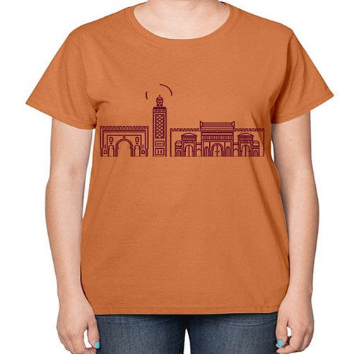 Fez 719# - cities-  Ladies T-Shirt