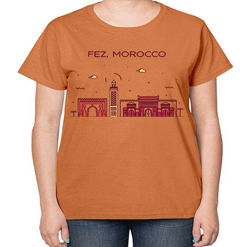 Fez 720# - cities-  Ladies T-Shirt