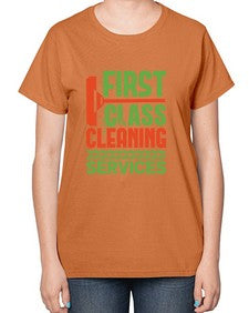 First class cleaning service Style 160# - cleaner-  Ladies T-Shirt