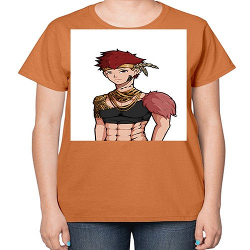 Forest tribal boy 67# - anime-  Ladies T-Shirt