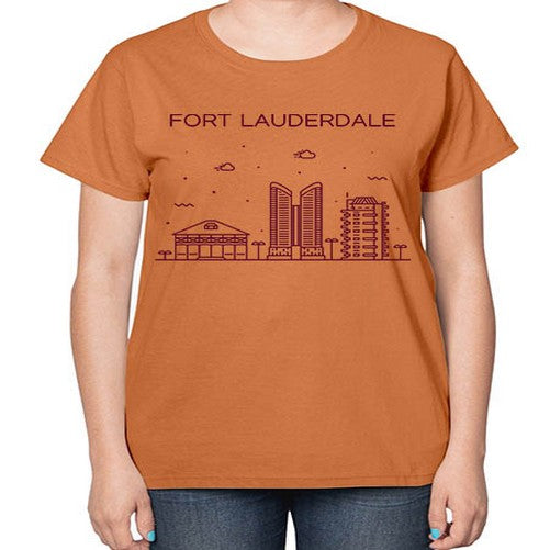 FortLauderdale 735# - cities-  Ladies T-Shirt