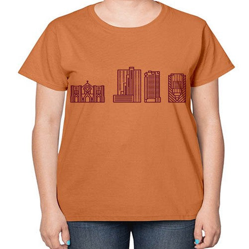 FortWorth 739# - cities-  Ladies T-Shirt