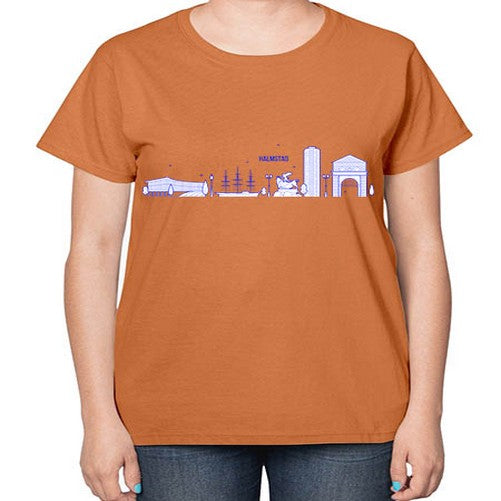 Halmstad 803# - cities-  Ladies T-Shirt