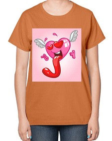 Heart 139# - cartoon general-  Ladies T-Shirt