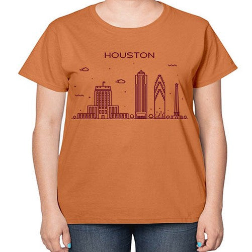 Houston 908# - cities-  Ladies T-Shirt