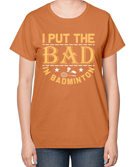 I 1056# - badminton-  Ladies T-Shirt