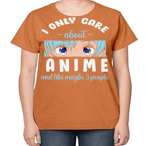 I Only Like People Anime Japanese 241# - anime-  Ladies T-Shirt