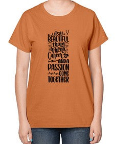 Its A Beautiful Style Style 1008# - nurse-  Ladies T-Shirt