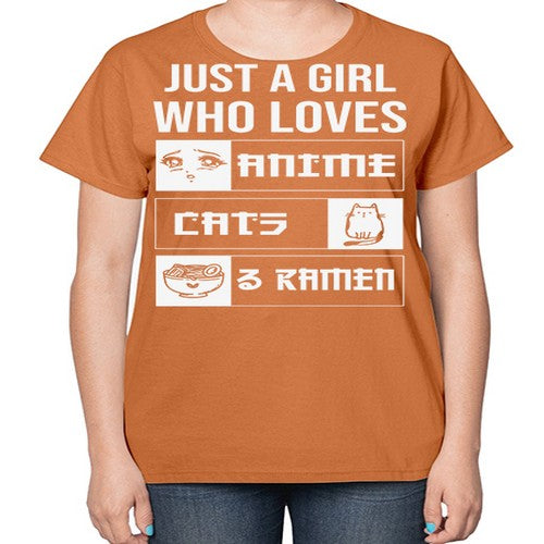 Just A Girl Who Loves 263# - anime-  Ladies T-Shirt