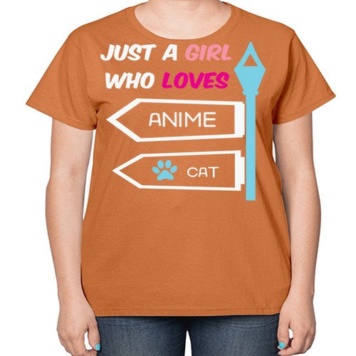 Just A Girl Who Loves Anime 264# - anime-  Ladies T-Shirt