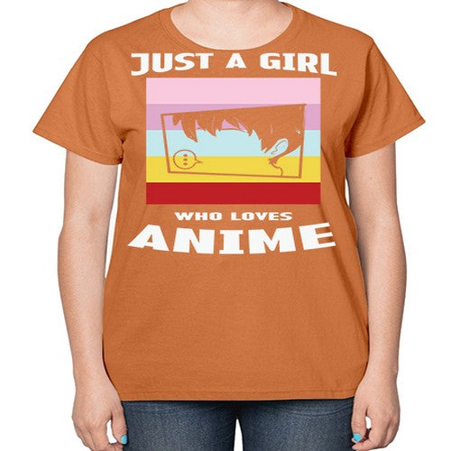 Just A Girl Who Loves Anime 265# - anime-  Ladies T-Shirt