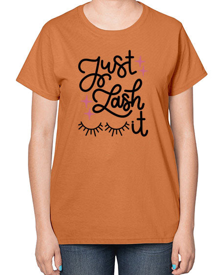 Just Lash It Style 76# -makeup  Ladies T-Shirt