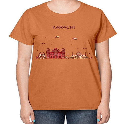 Karachi 1024# - cities-  Ladies T-Shirt