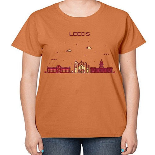 Leeds 1125# - cities-  Ladies T-Shirt