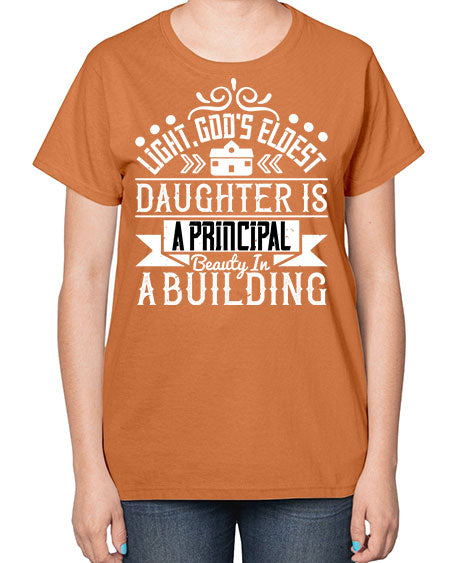 Light Gods eldest daughter is a principal beauty in a building Style 274# - architect-  Ladies T-Shirt
