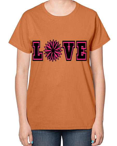 Love 694# - cheer-  Ladies T-Shirt