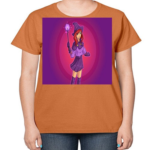 Magician school girl 181# - anime-  Ladies T-Shirt