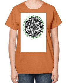Mandala Garden Round 910# - mandala-  Ladies T-Shirt