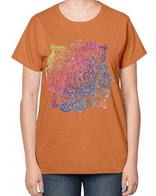 Mandala Wisdom Rainbow Glitter 764# - mandala-  Ladies T-Shirt