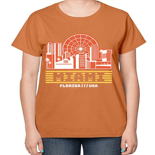 Miami 1284# - cities-  Ladies T-Shirt