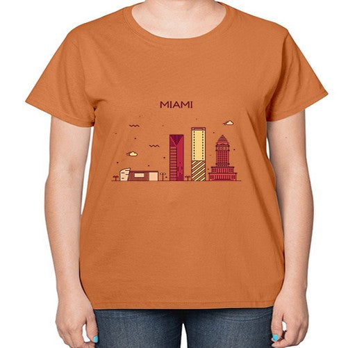 Miami 1285# - cities-  Ladies T-Shirt