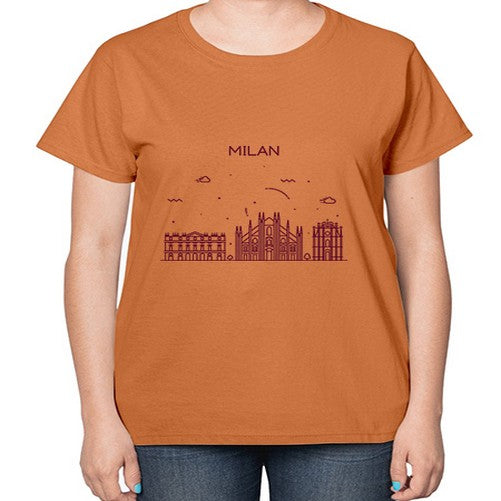 Milan 1294# - cities-  Ladies T-Shirt