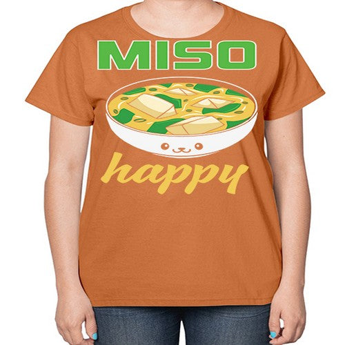 Miso Anime Japanese Food Lover 268# - anime-  Ladies T-Shirt