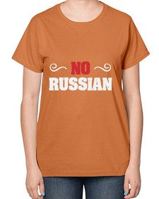 No Russian 37# - video games-  Ladies T-Shirt