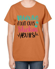 Nurse Fixin Cuts Stickin Style Style 1153# - nurse-  Ladies T-Shirt