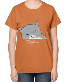 Paws - cats-  Ladies T-Shirt