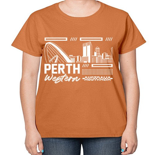 Perth 1597# - cities-  Ladies T-Shirt