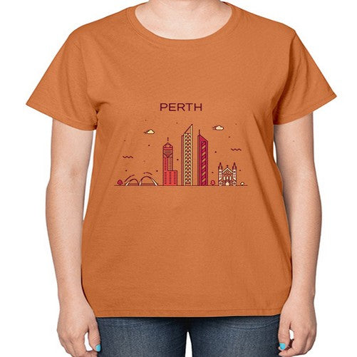 Perth 1598# - cities-  Ladies T-Shirt